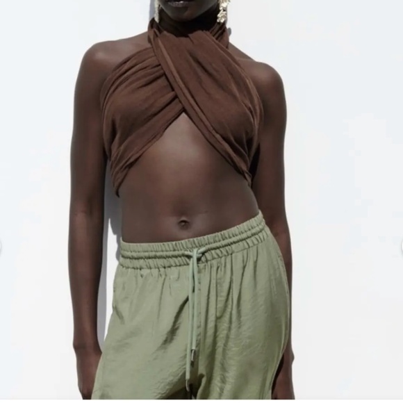 Zara Light Weight Drawstring Cargo Pants - Picture 4 of 9